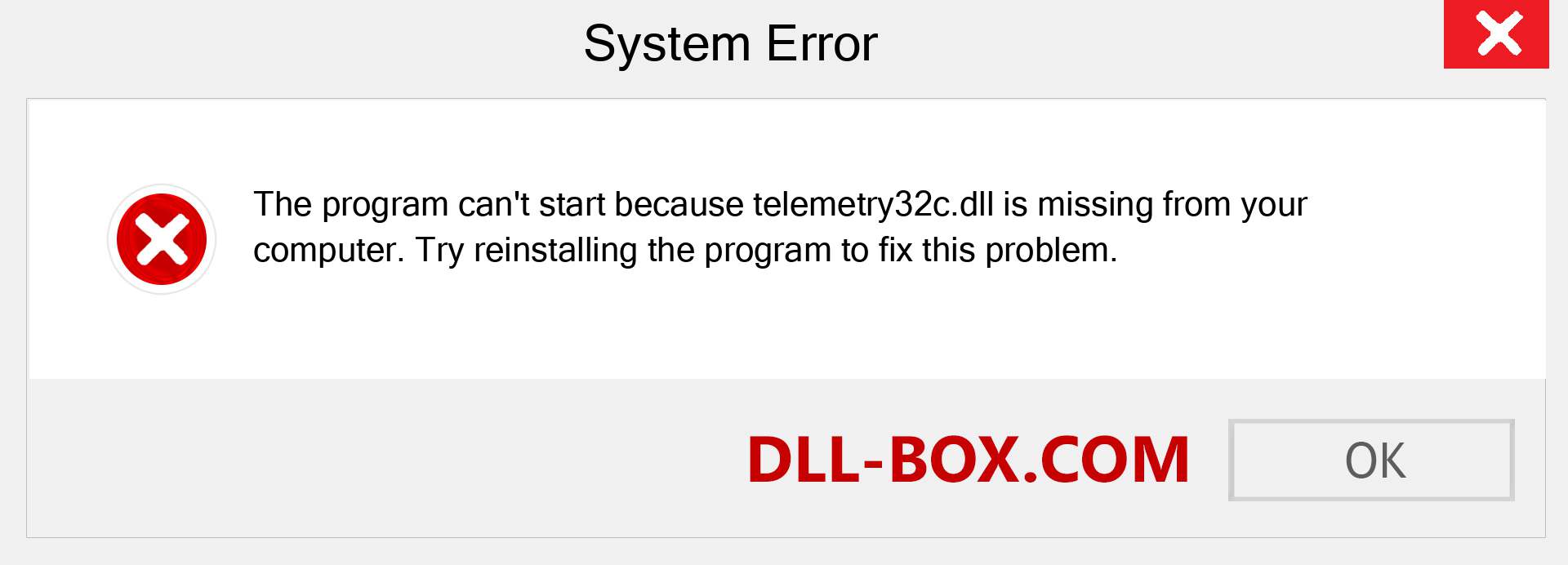  telemetry32c.dll file is missing?. Download for Windows 7, 8, 10 - Fix  telemetry32c dll Missing Error on Windows, photos, images